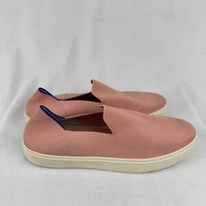 Rothy's Slip On Sneakers Shoes Womens Size 9‎ Pink Knit Loafers Casual